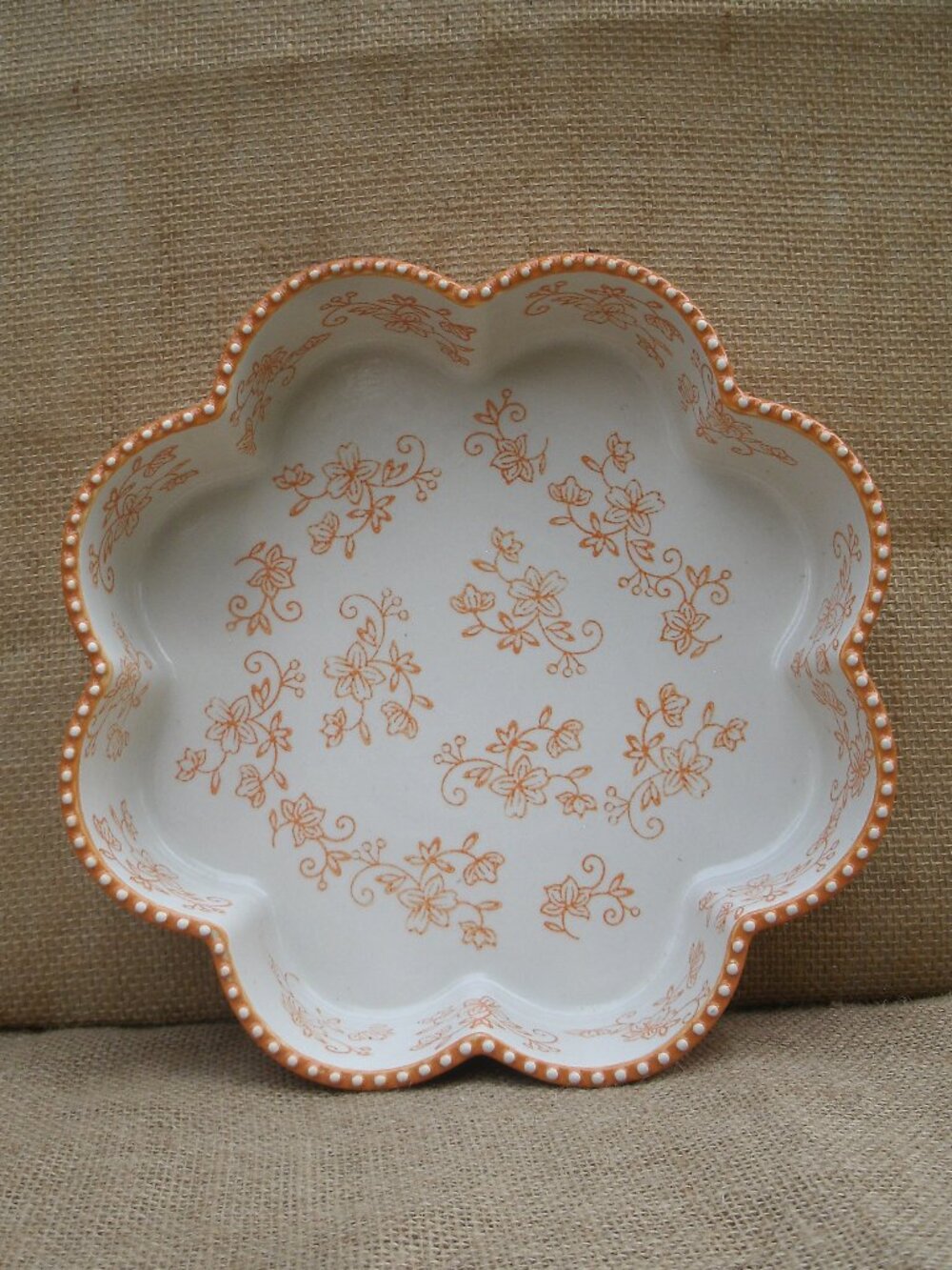 Vintage Temptations by Tara Floral Lace Stoneware Baking Dish